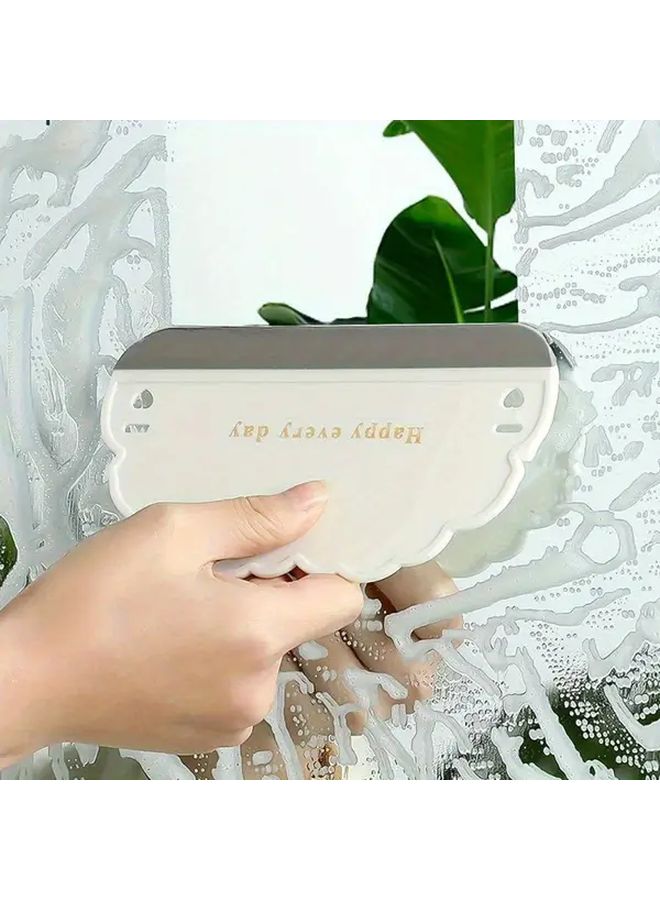 White Heavy Duty Squeegee For Bathroom Kitchen Window Mirror And Shower Tile Cleaning - Image 4